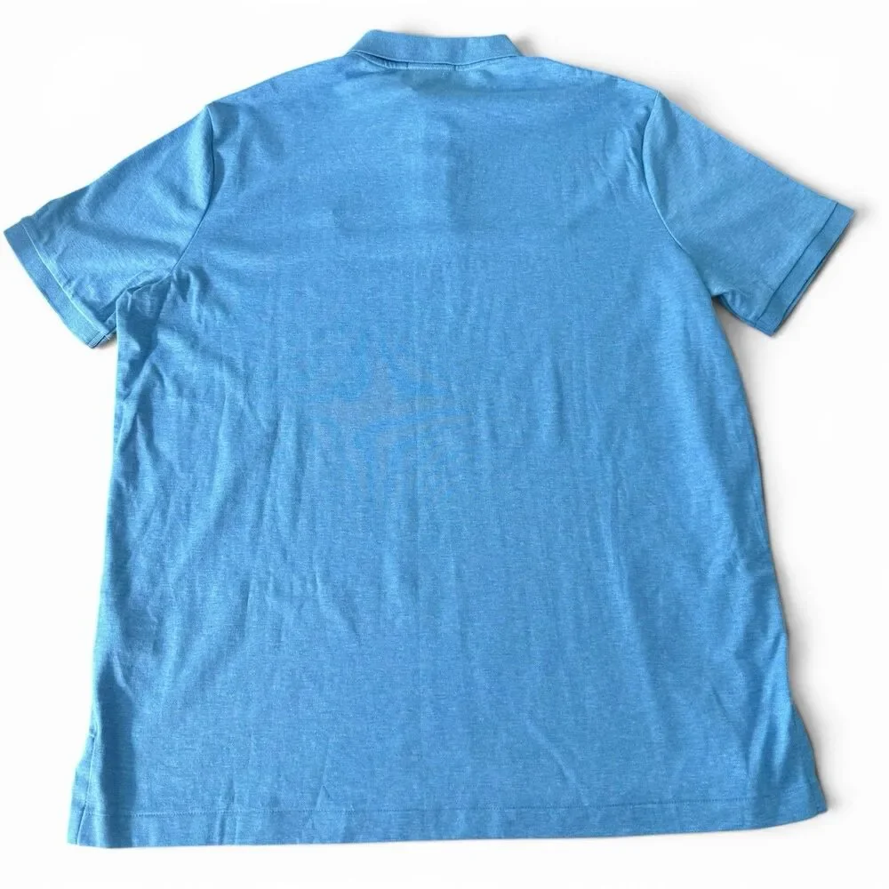 Polo Ralph Lauren Polo Shirt Men Large Blue Classic Fit Pony Logo Short Sleeve